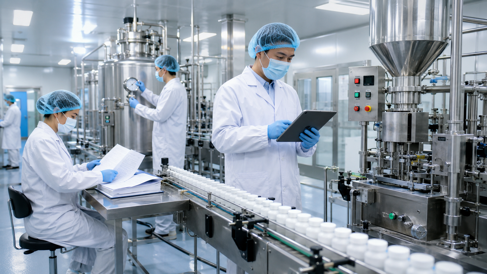 Standardized cleanroom Good Manufacturing Practice facility