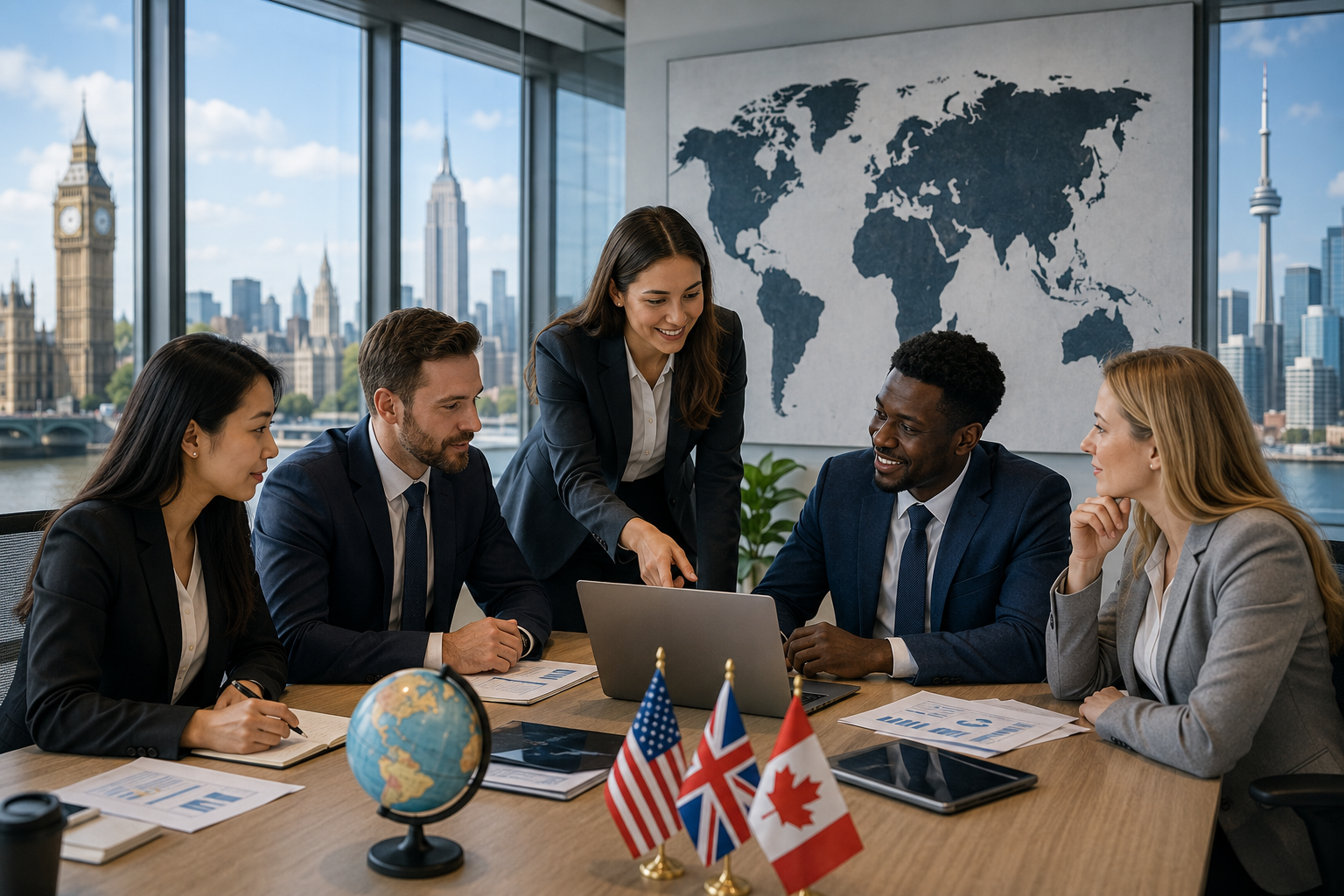 Institutional board framing international growth recruitment strategies